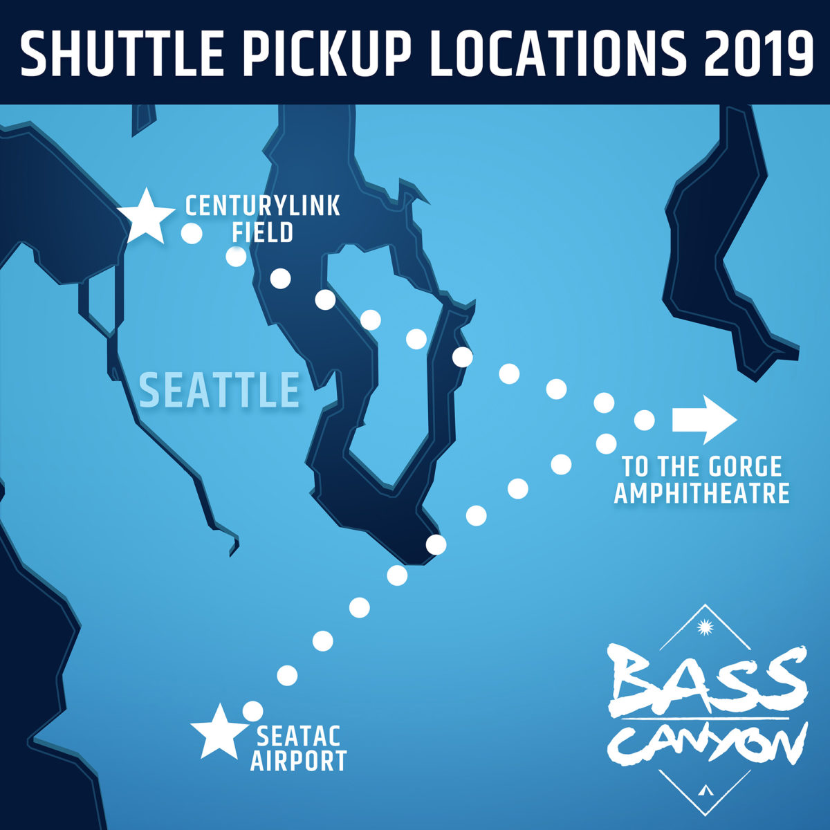 Bass Canyon Shuttle Pickup Locations
