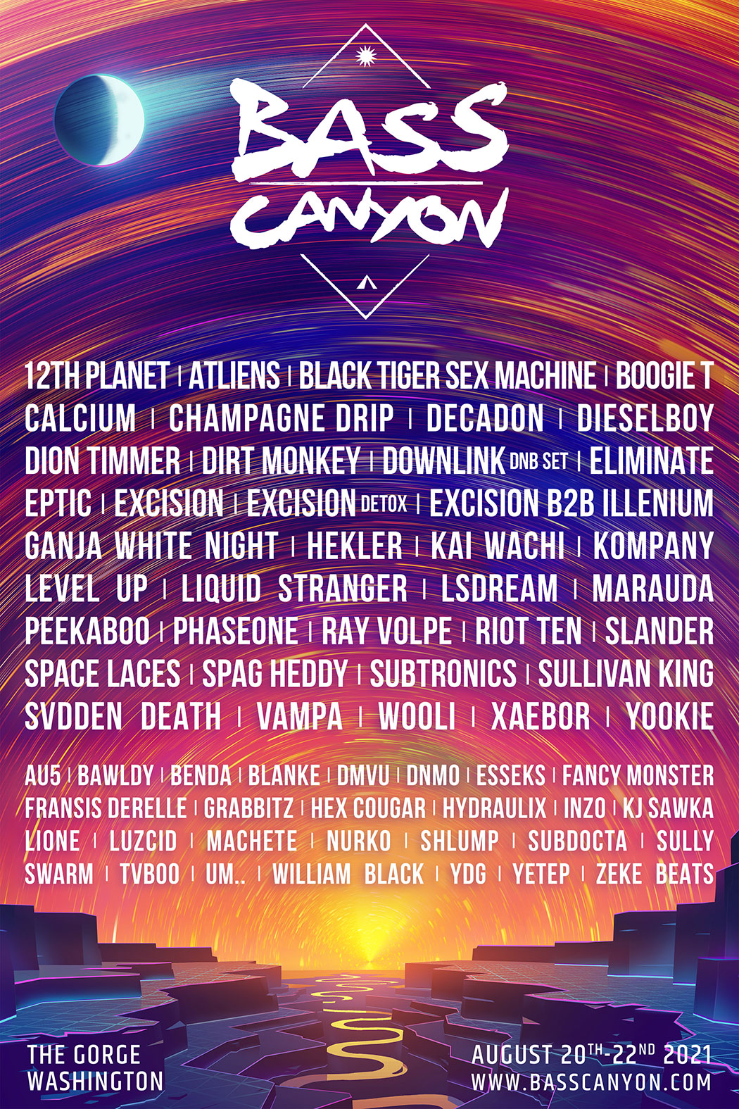 Bass Canyon Lineup 2025