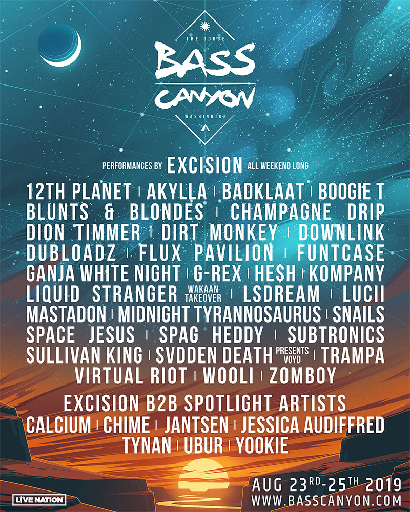 Bass Canyon 2019 Lineup