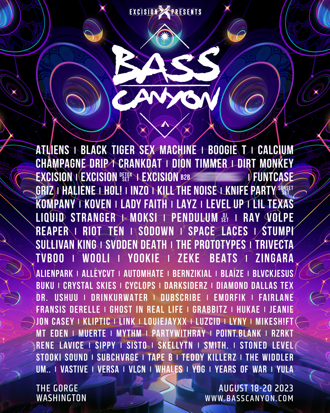 Bass Canyon Lineup 2025