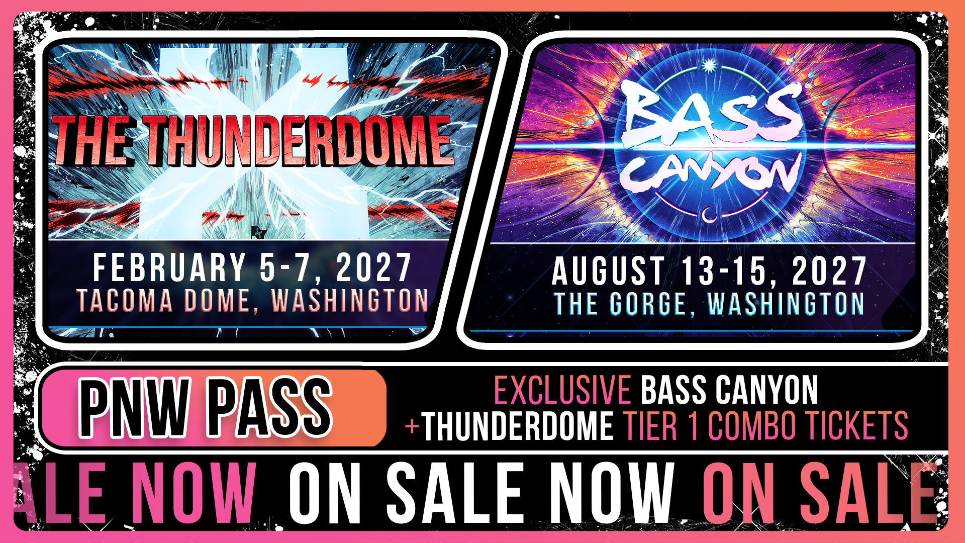 Bass Canyon Thunderdome Combo Tickets